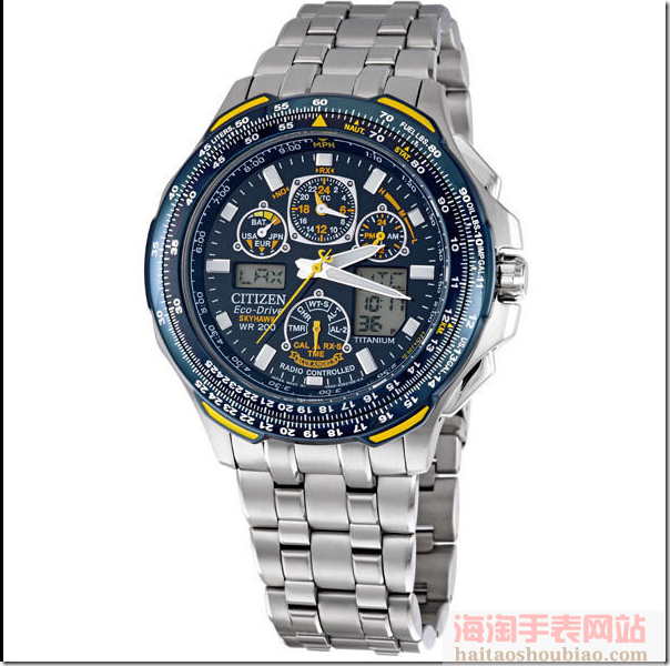 CITIZEN 西铁城 JY0050-55L 空中之鹰 男款全钛合金 光动能腕表$369.99